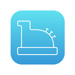 Image showing Cash register machine line icon.