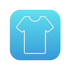 Image showing T-shirt line icon.