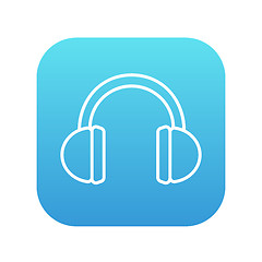 Image showing Headphone line icon.