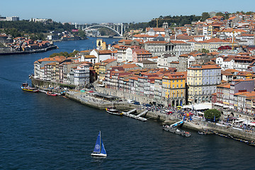 Image showing EUROPE PORTUGAL PORTO RIBEIRA OLD TOWN DOURO RIVER