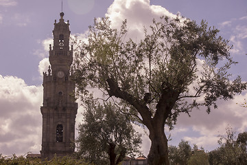 Image showing EUROPE PORTUGAL PORTO RIBEIRA CHURCH IGREJA DOS CLERIGOS