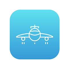 Image showing Airplane line icon.