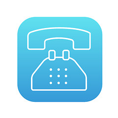 Image showing Telephone line icon.