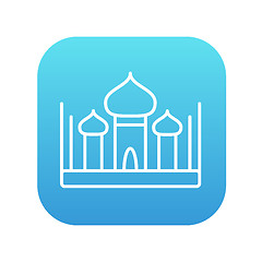 Image showing Mosque line icon.