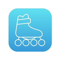 Image showing Roller skate line icon.