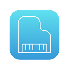 Image showing Piano line icon.