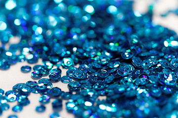 Image showing Blue sequin