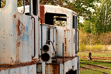 Image showing Old locomotive