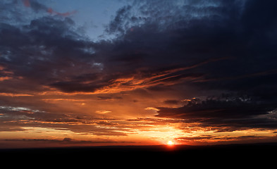 Image showing Beautiful sunset