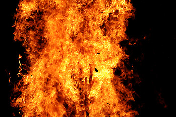 Image showing Campfire flames