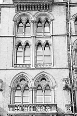 Image showing old architecture in london england windows and brick exterior   