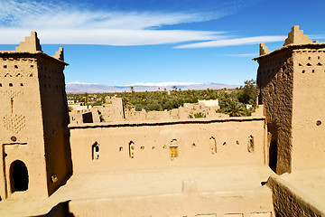 Image showing brown  tower  old  construction in   