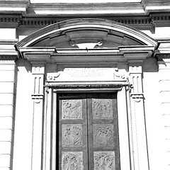 Image showing old door in italy land europe architecture and wood the historic