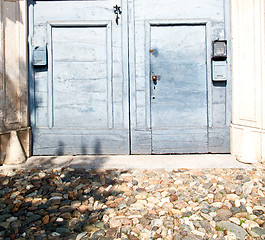 Image showing old   door    in italy old ancian wood and traditional  texture 