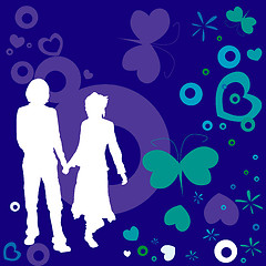 Image showing couple, valentine design