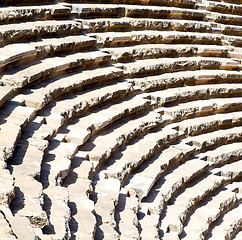 Image showing in turkey europe aspendos the old theatre abstract texture of st