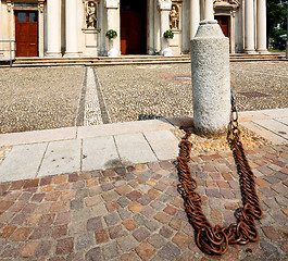 Image showing building old architecture in italy europe milan religion       a