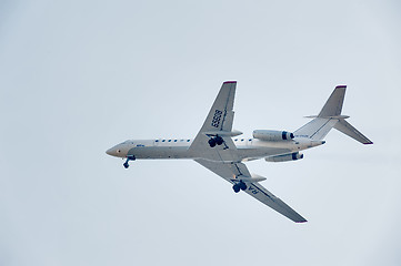 Image showing Flying Tu-134 of Utair company