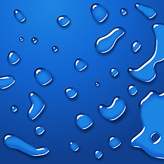 Image showing transparent water drops