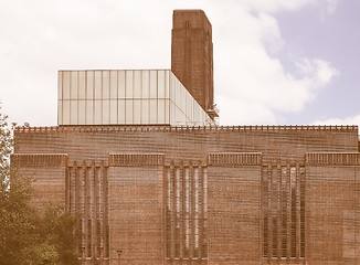 Image showing Retro looking Tate Modern in London