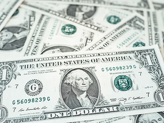 Image showing Dollar notes 1 Dollar