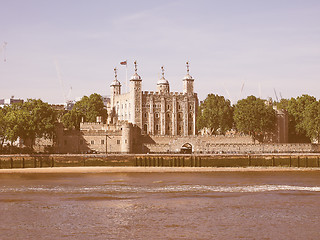 Image showing Retro looking Tower of London