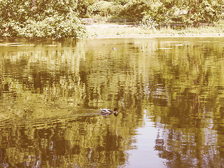 Image showing Retro looking St James Park in London