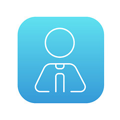 Image showing Businessman line icon.