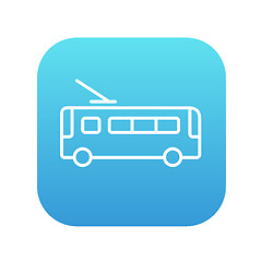 Image showing Trolleybus line icon.