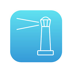 Image showing Lighthouse line icon.