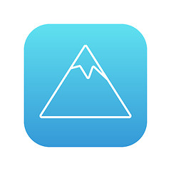 Image showing Mountain line icon.