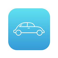 Image showing Car line icon.