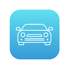 Image showing Car line icon.