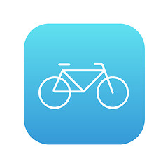 Image showing Bicycle line icon.