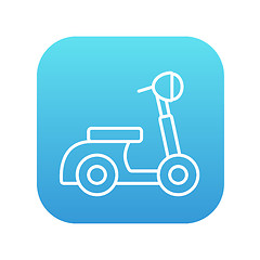 Image showing Scooter line icon.