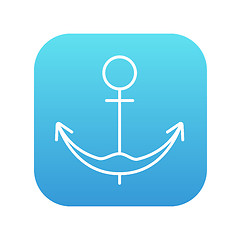 Image showing Anchor line icon.