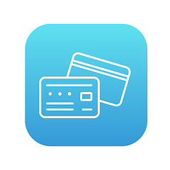 Image showing Credit card line icon.