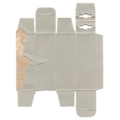 Image showing Cardboard box unfolded