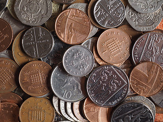 Image showing Pound coins