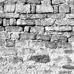 Image showing italy  and cracked  step   brick in    old wall texture material