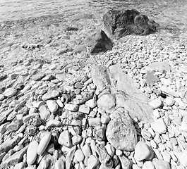 Image showing asia in thurkey antalya lycia way water rocks and sky near the n