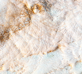 Image showing abstract in pamukkale turkey asia the old calcium bath and trave