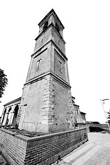 Image showing monument  clock tower in italy europe old  stone and bell