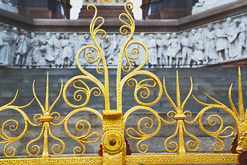 Image showing   abstract gold in englan london antique floor   and background