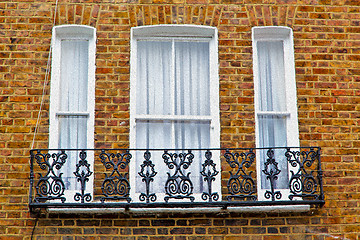 Image showing notting   hill  area  in london england old suburban and brick