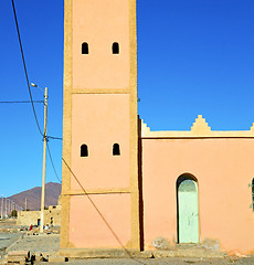 Image showing  muslim the history  symbol  in morocco  africa  minaret religio