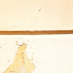 Image showing  cracked  step   brick in  italy old wall and texture material t