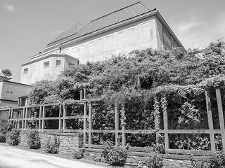 Image showing Black and white Ernst Ludwig House in Darmstadt