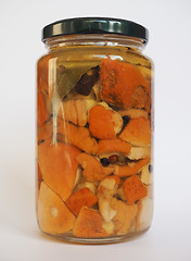 Image showing Porcini mushroom jar