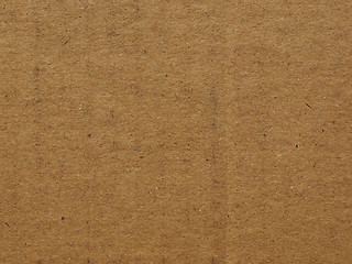 Image showing Brown corrugated cardboard background